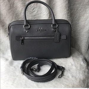 Charcoal grey coach bag like new